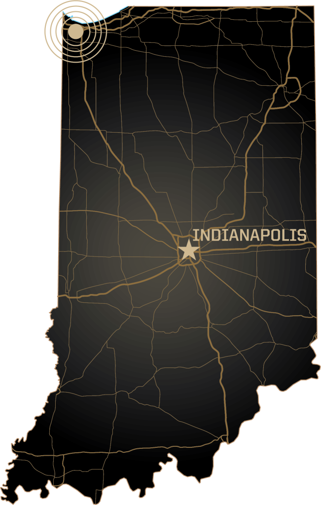 map of Indiana