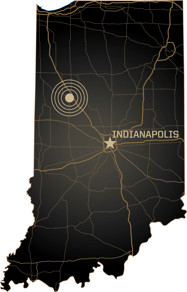 map of Indiana