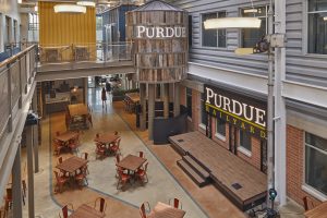 Purdue Railyard in the Kurz Purdue Technology Center - tables