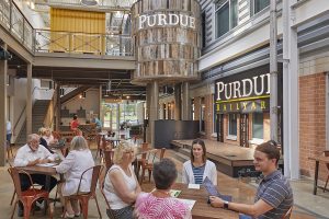Purdue Railyard in the Kurz Purdue Technology Center - tables
